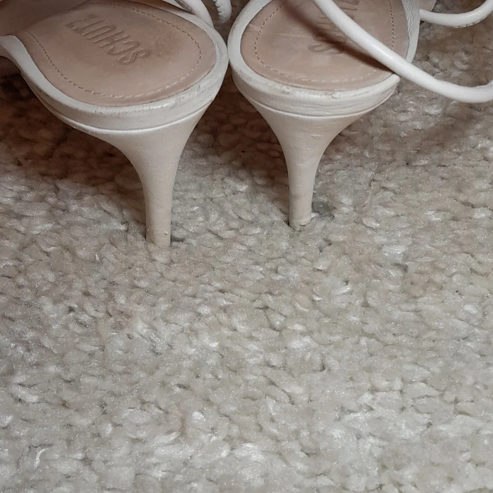 SCHUTZ WHITE belize Knotted Sandals Size 9.5 - Picture 6 of 16